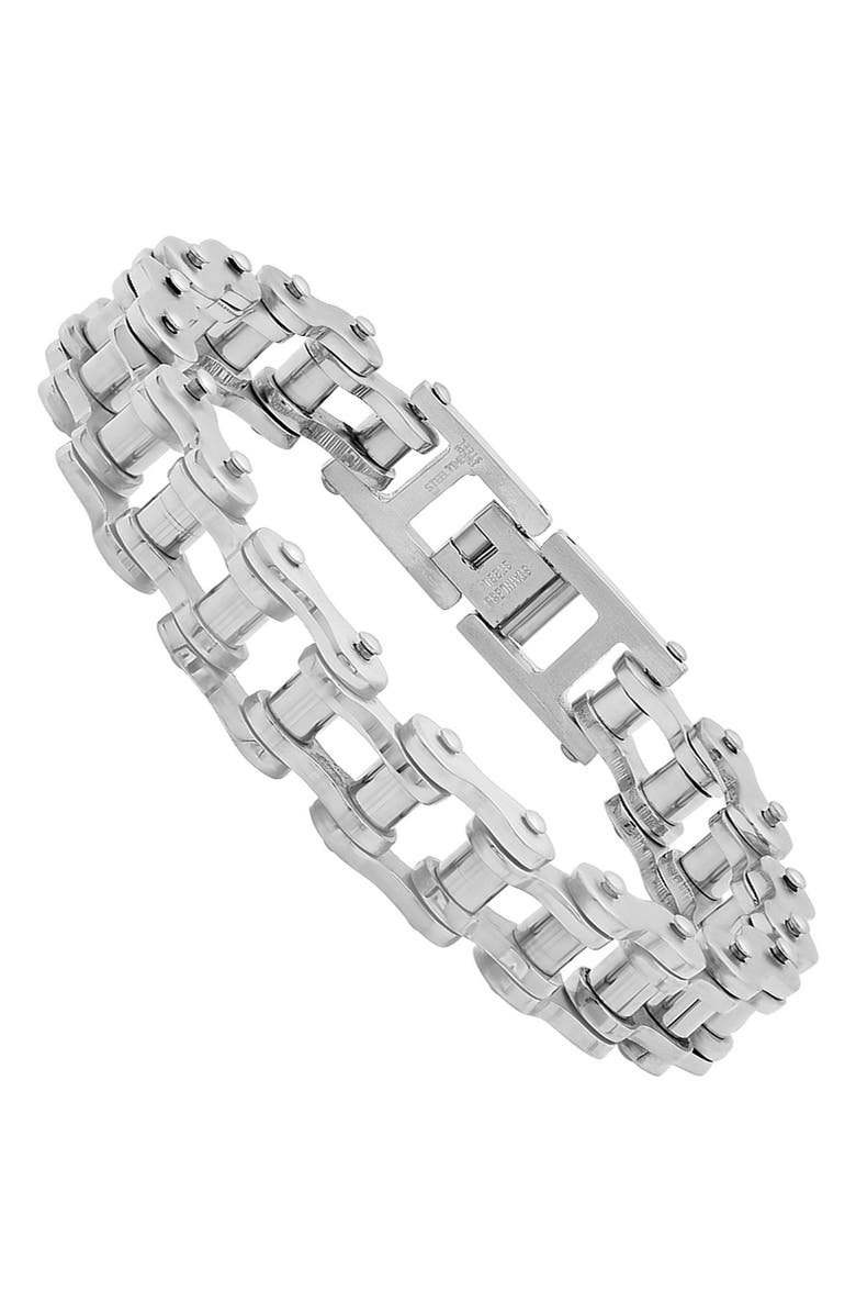 HMY JEWELRY Bicycle Chain Bracelet, Alternate, color, 
