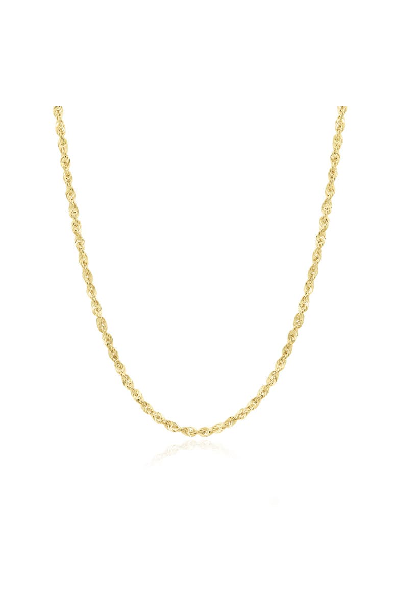 The Lovery Fine Jewelry Rope Chain Necklace, Main, color, Yellow Gold