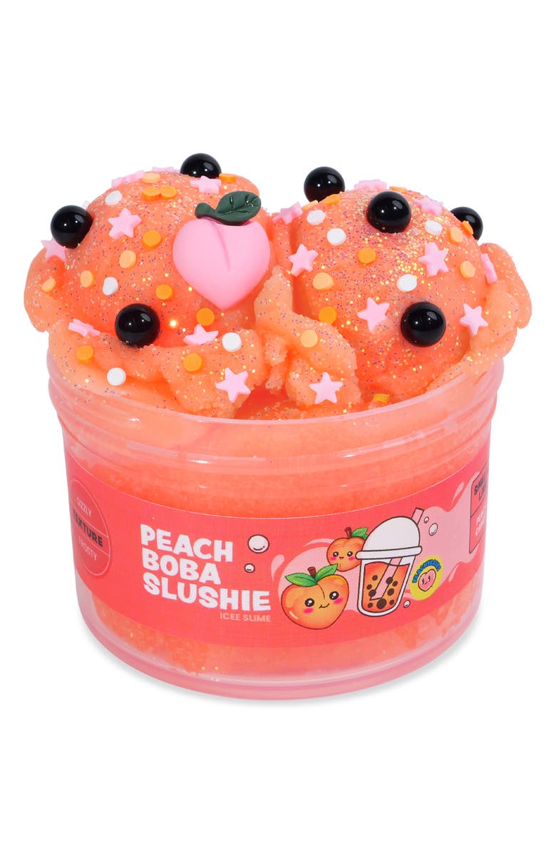 Peachybbies Peach Boba Slushie Cloud Dough Slime, Main, color, Peach