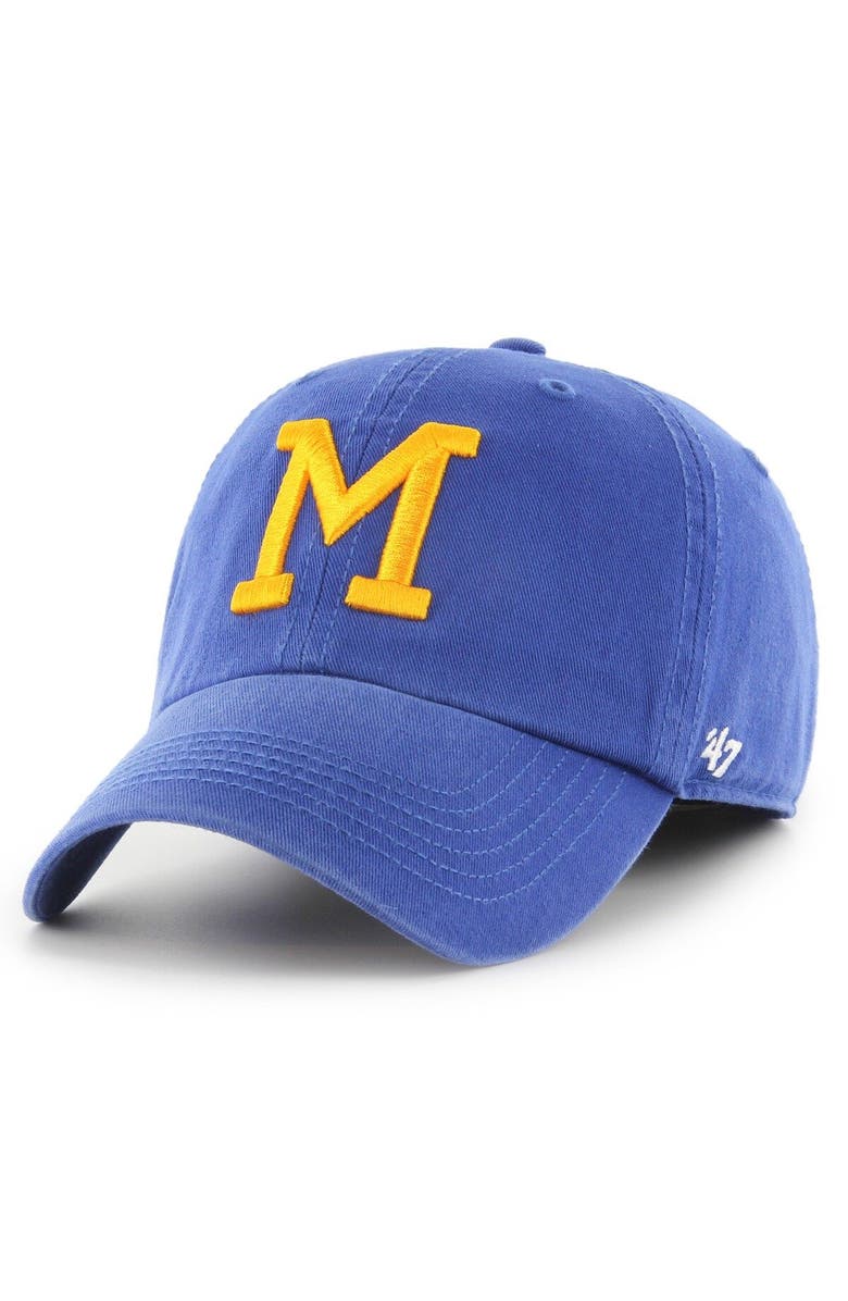 '47 Men's '47 Royal Milwaukee Brewers Cooperstown Collection Franchise Fitted Hat, Main, color, Royal