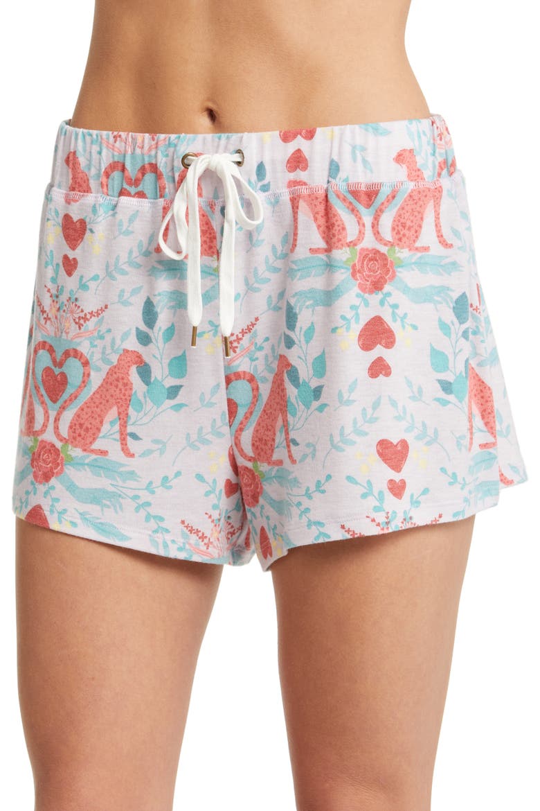Star Seeker Brushed Jersey Short Pajamas, Alternate, color, BELOVED CHEETAH
