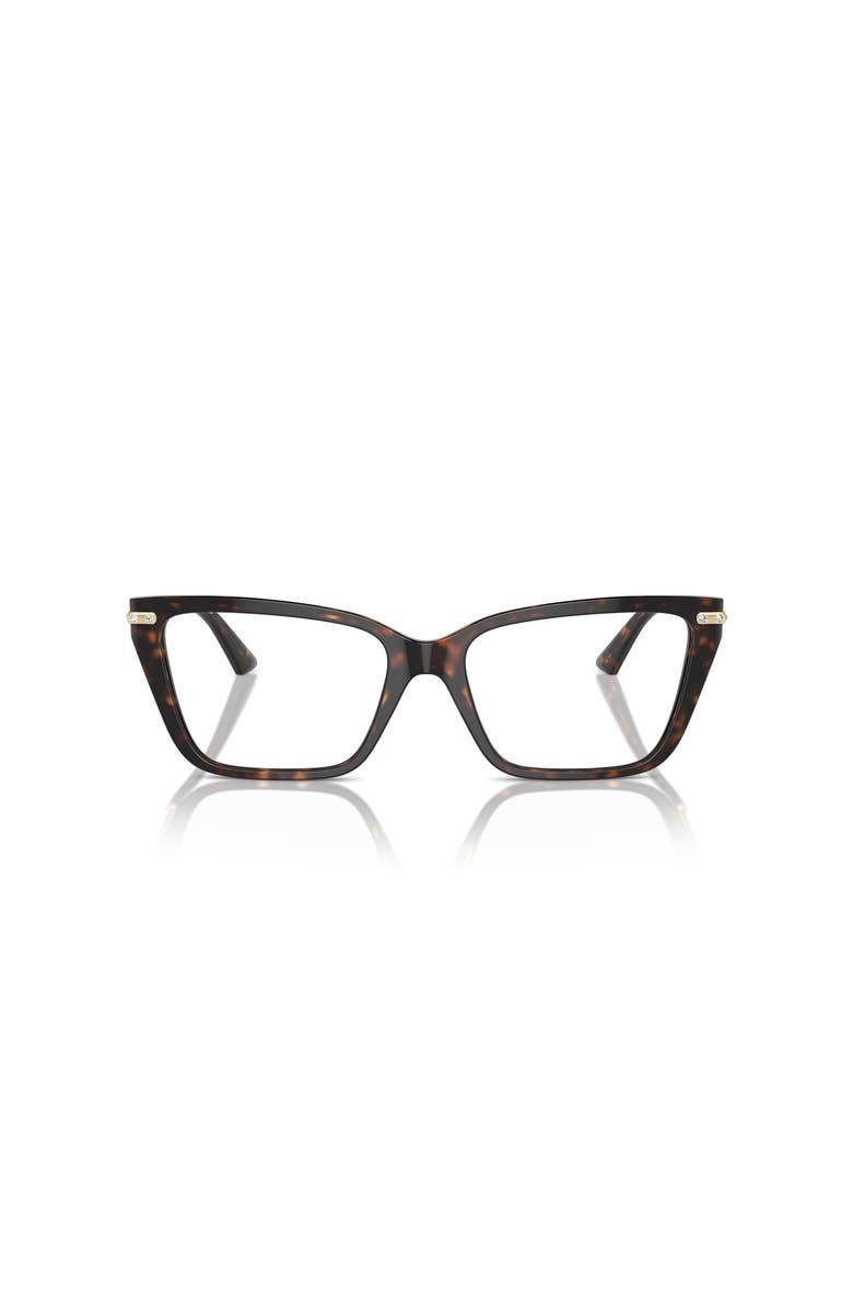 Jimmy Choo 53mm Cat Eye optical glasses, Alternate, color, Tortoise