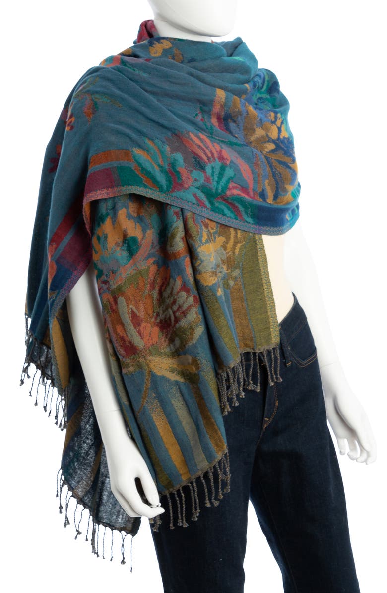 SAACHI Reversible Floral Scarf, Alternate, color, 