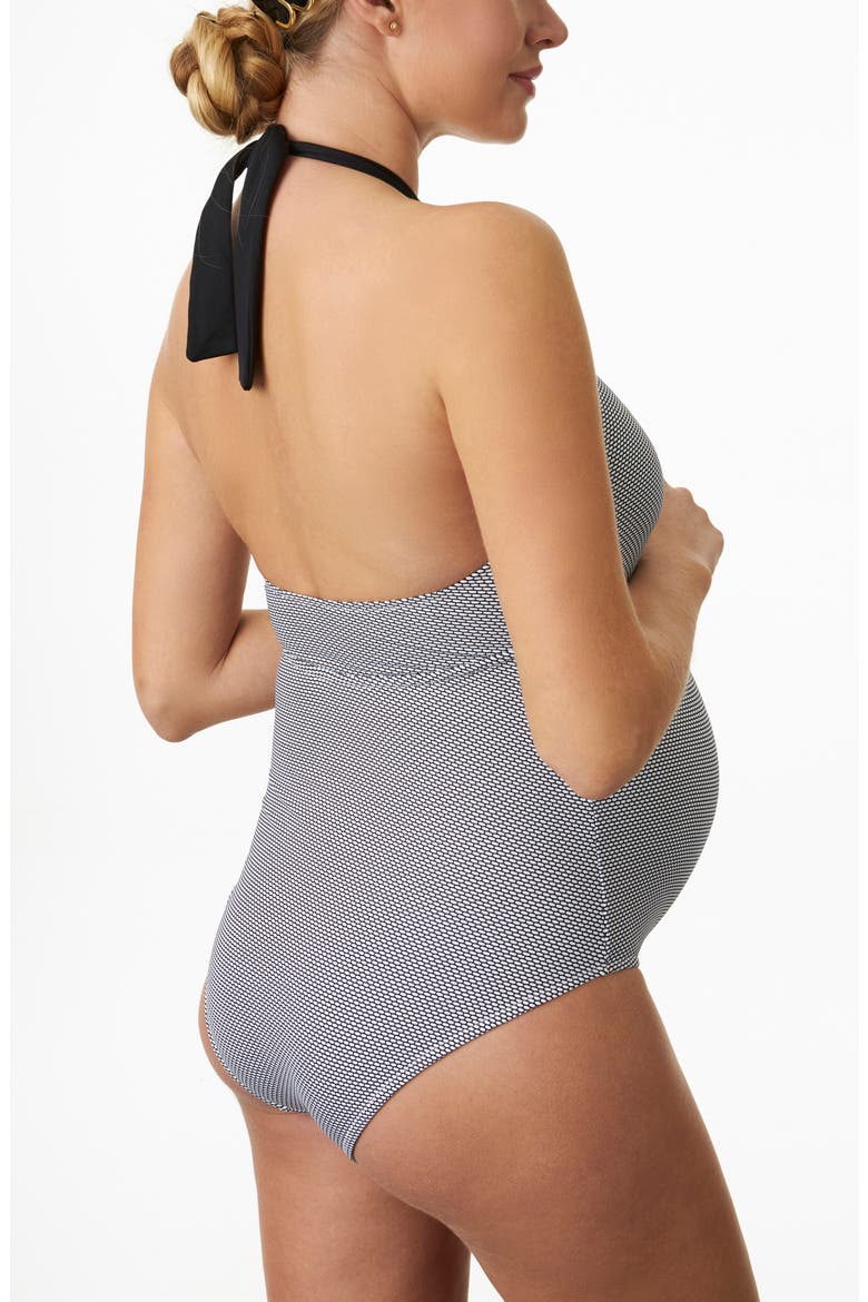 Montego Bay One-Piece Maternity Swimsuit, Alternate, color, BLACK