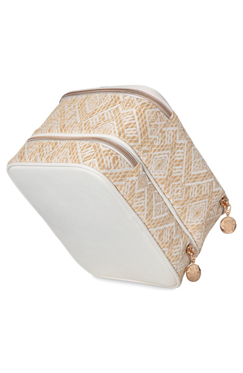 Stephanie Johnson Paros Coconut Jenny Train Cosmetics Case, Alternate, color, White