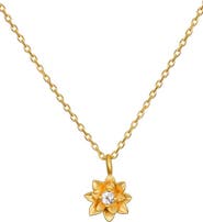 Satya Jewelry Soul Renew Gold Lotus Necklace
