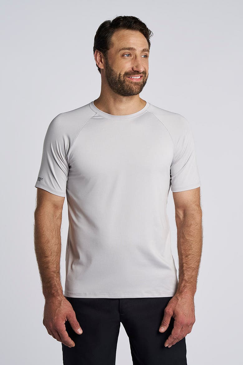 Unisex Suntect Shield Shirt Performance Short Sleeve T-Shirt, UPF 50+ Sun Protection, Alternate, color, Sleek Grey