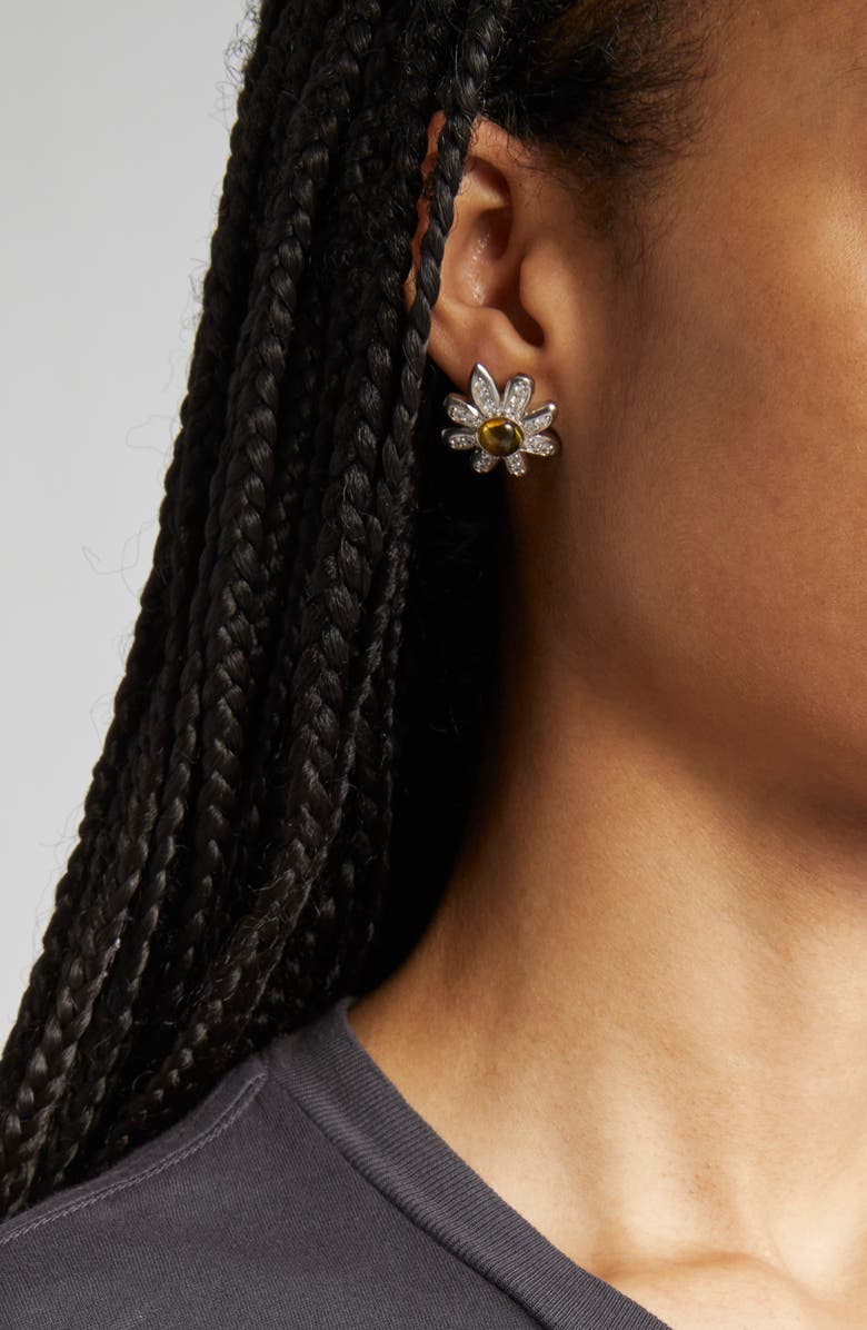 Collina Strada Chamomile Stud Earrings, Alternate, color, Lemon