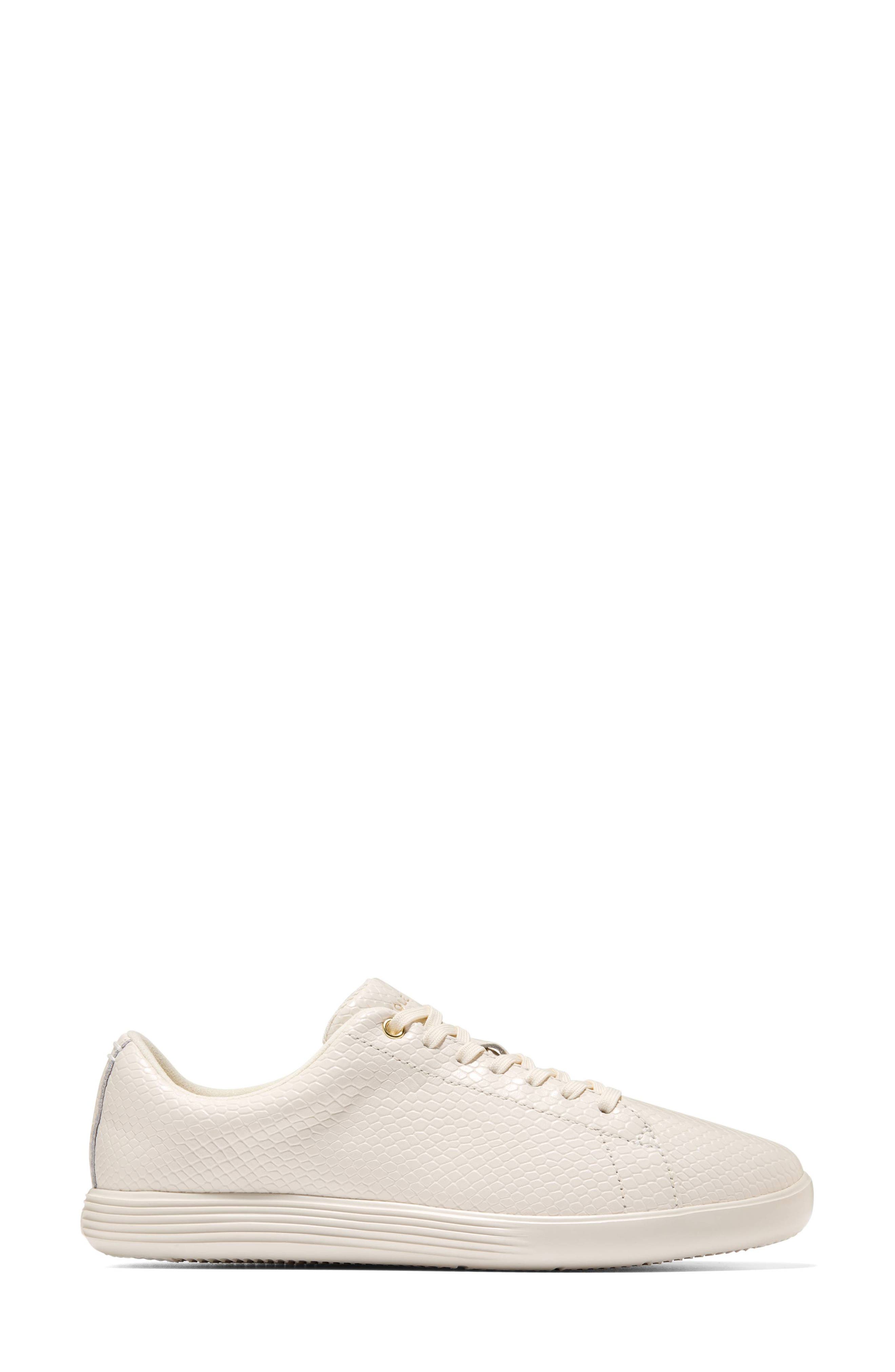 Cole Haan Grand Crosscourt II Snakeskin Texture Sneaker, Alternate, color, Powder Snk Print Leather