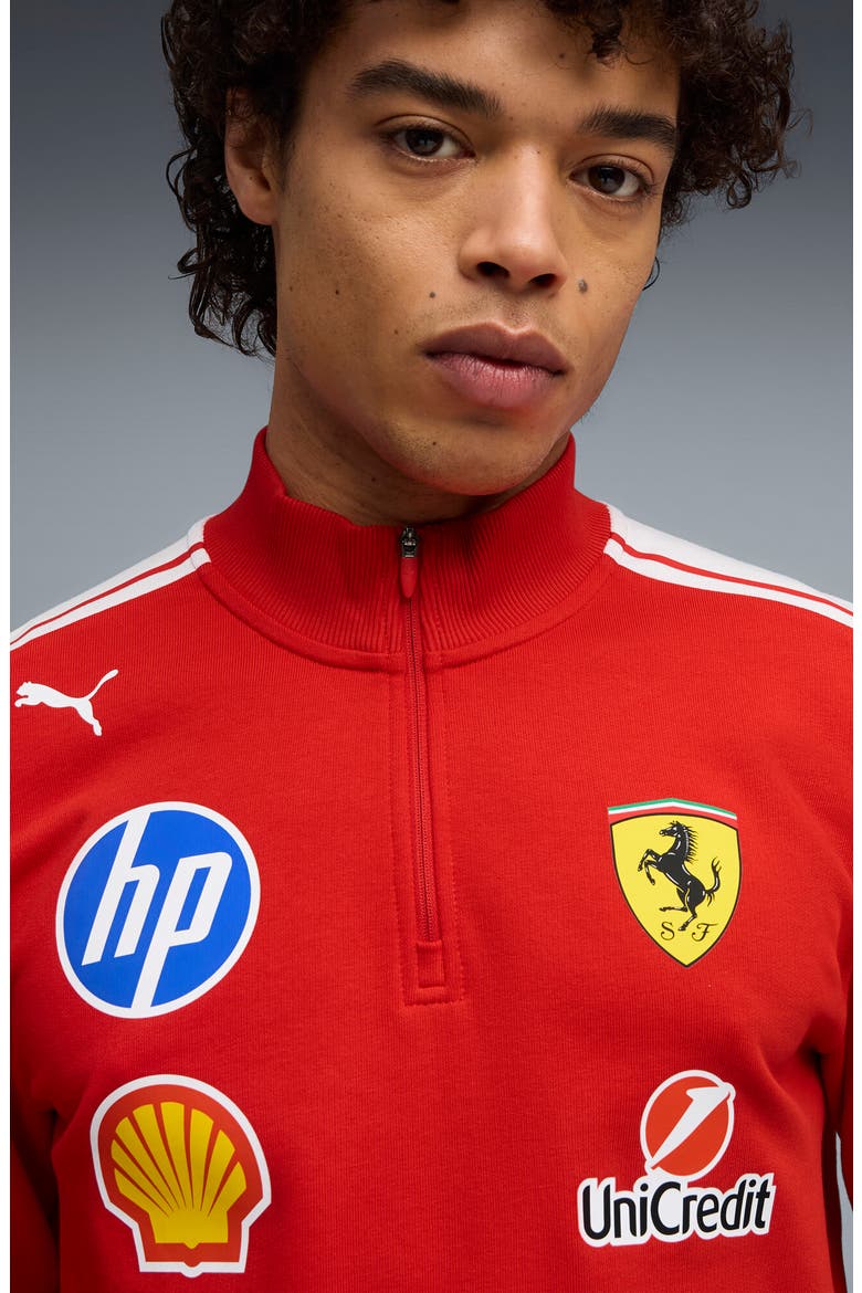 Scuderia Ferrari Replica Half Zip Pullover, Alternate, color, PUMA RED