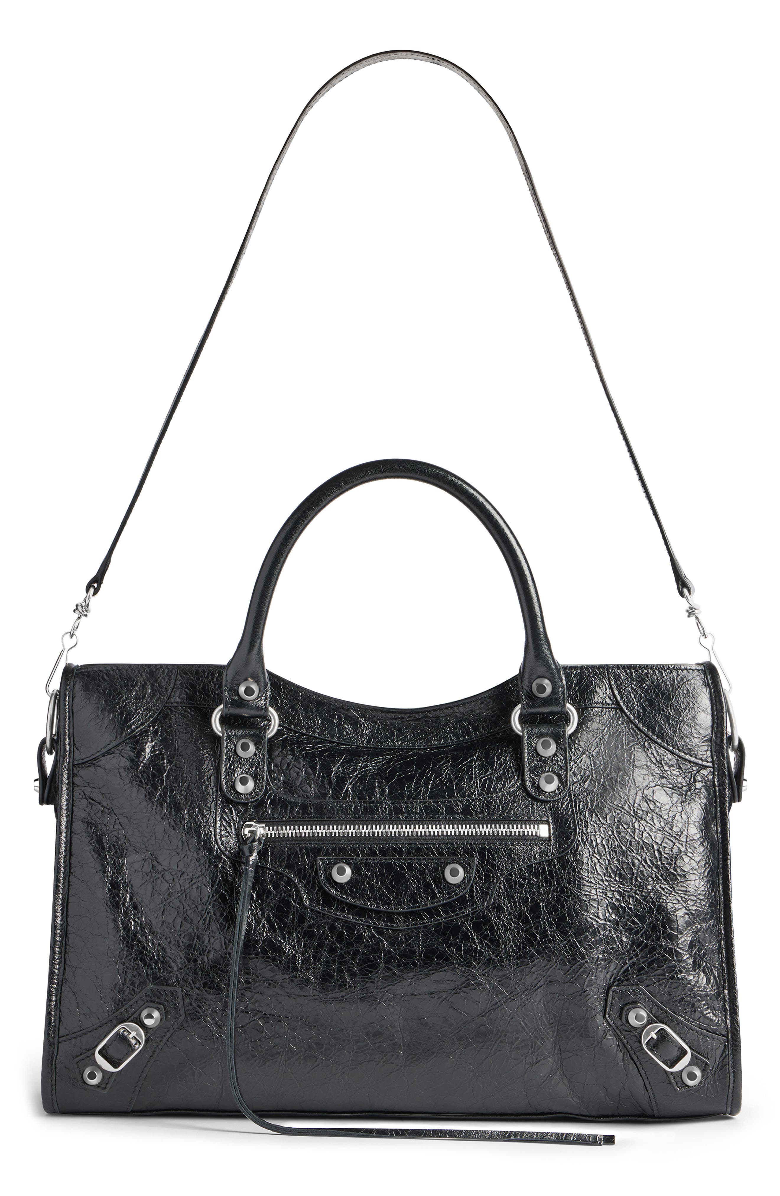 Balenciaga Medium Le City Leather Handbag, Alternate, color, 