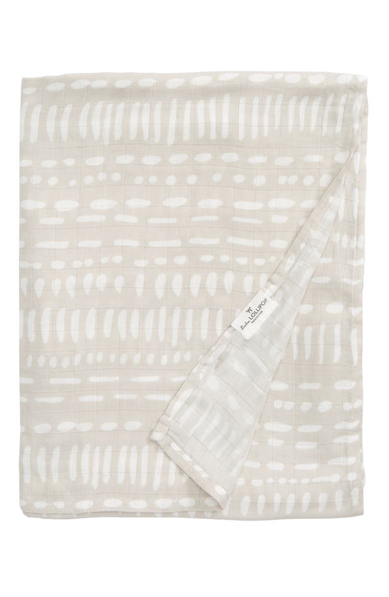 Loulou Lollipop Muslin Swaddle Blanket, Main, color, 