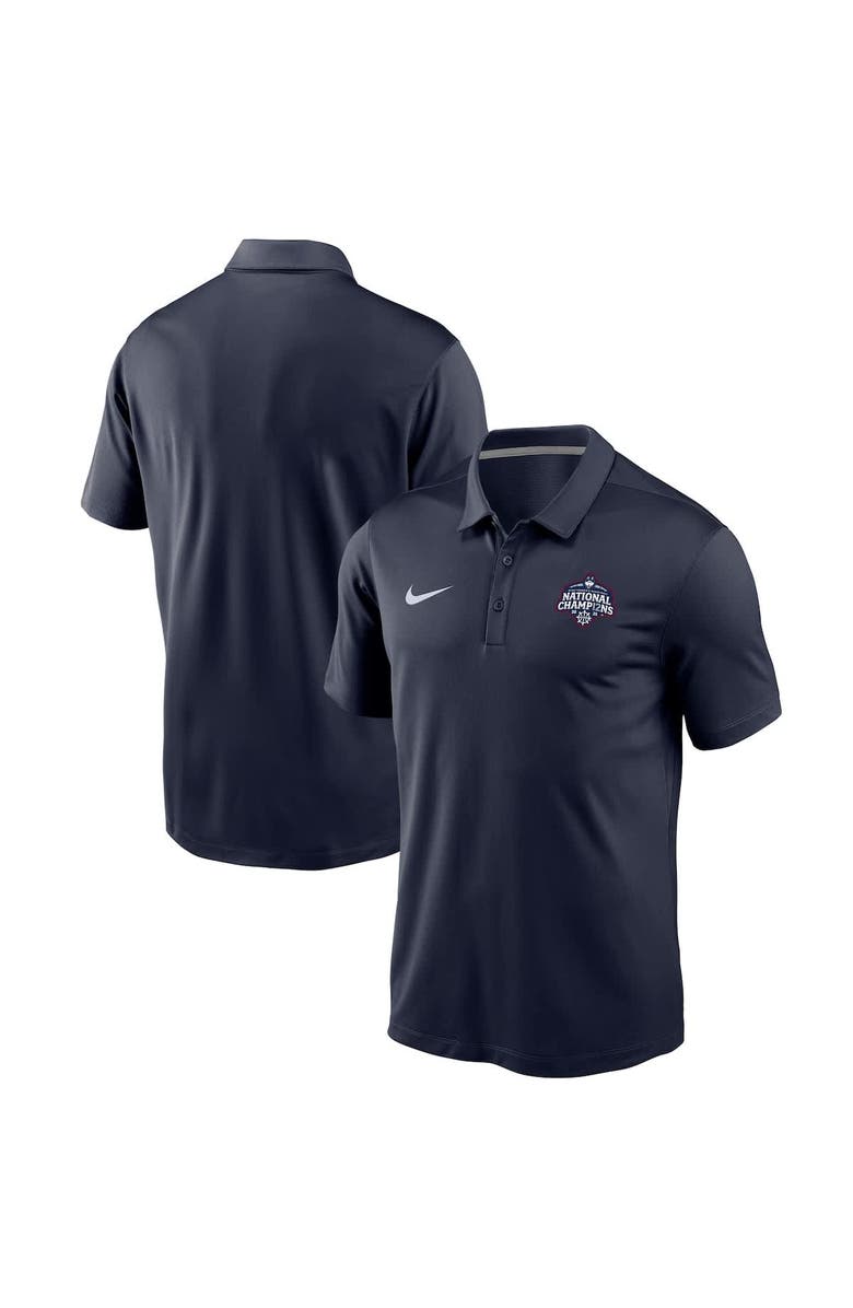 Nike Men's Nike Navy UConn Huskies 2025 NCAA Women's Basketball National Champions Victory Performance Polo, Alternate, color, 