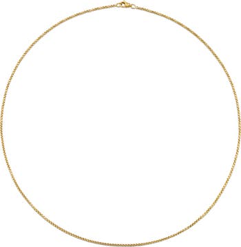 David Yurman Men's Box Chain Necklace in 18K Gold, Nordstrom
