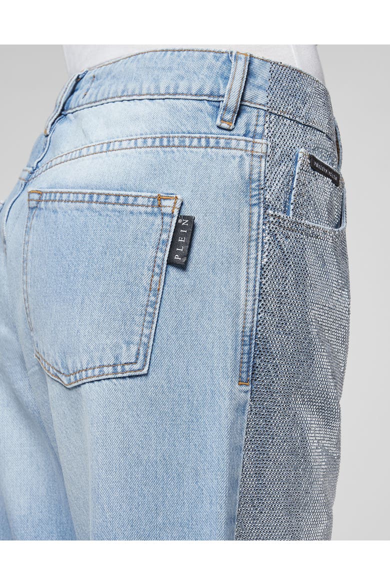 High Rise Jeans Women, Alternate, color, GrisailleTurquoise