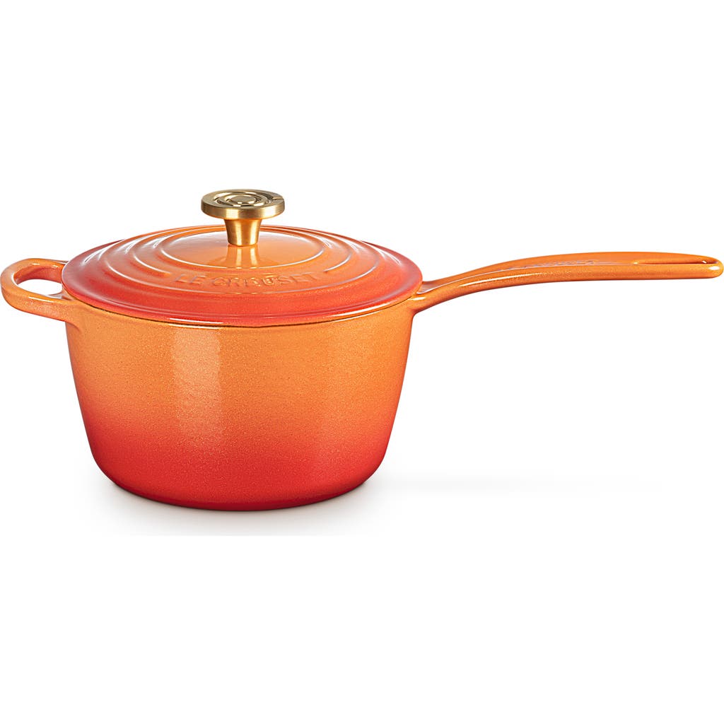 Le Creuset Signature 2.25.-quart Enameled Cast Iron Saucepan In Orange