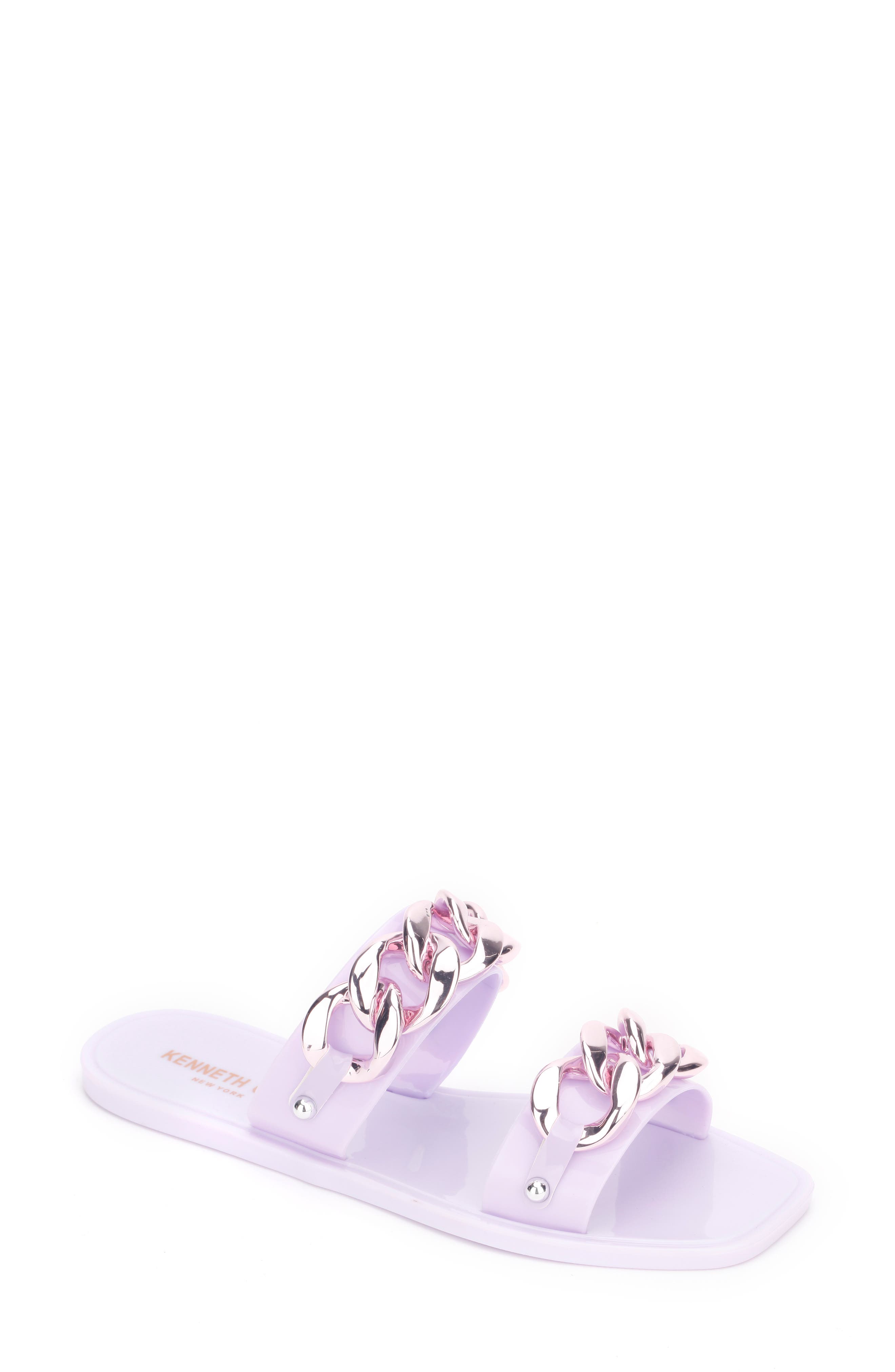Naveen Chain Jelly Slide Sandal, Main, color, LILAC