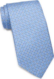 David Donahue Neat Silk Tie