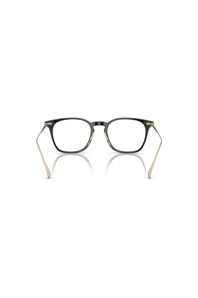 49mm Rectangle optical glasses, Alternate, color, Black