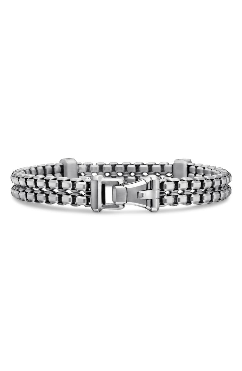 David Yurman Double Box Chain Bracelet, Alternate, color, Silver 18K Yellow Gold