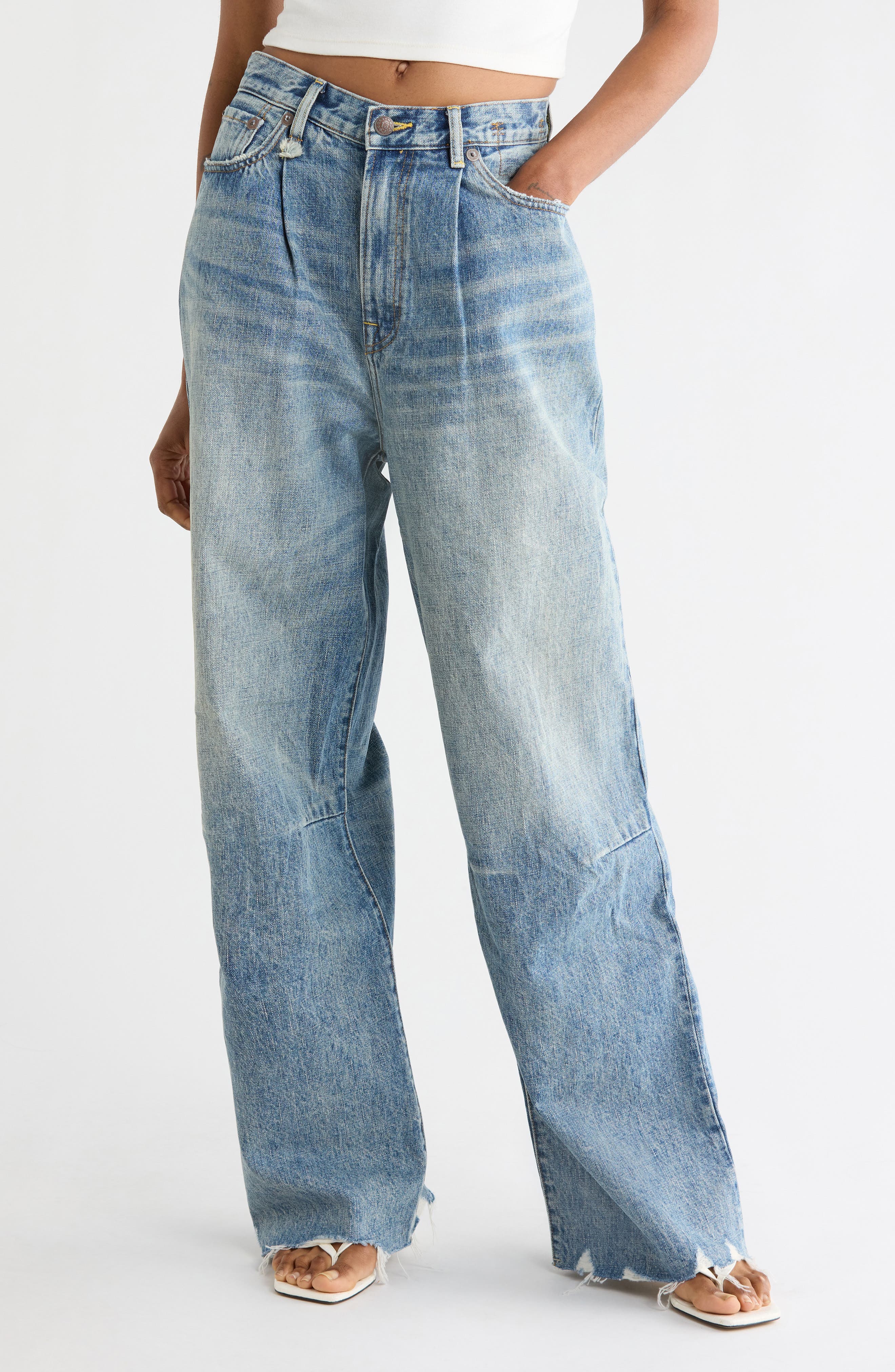 R13 Wayne Articulated Knee Jeans
