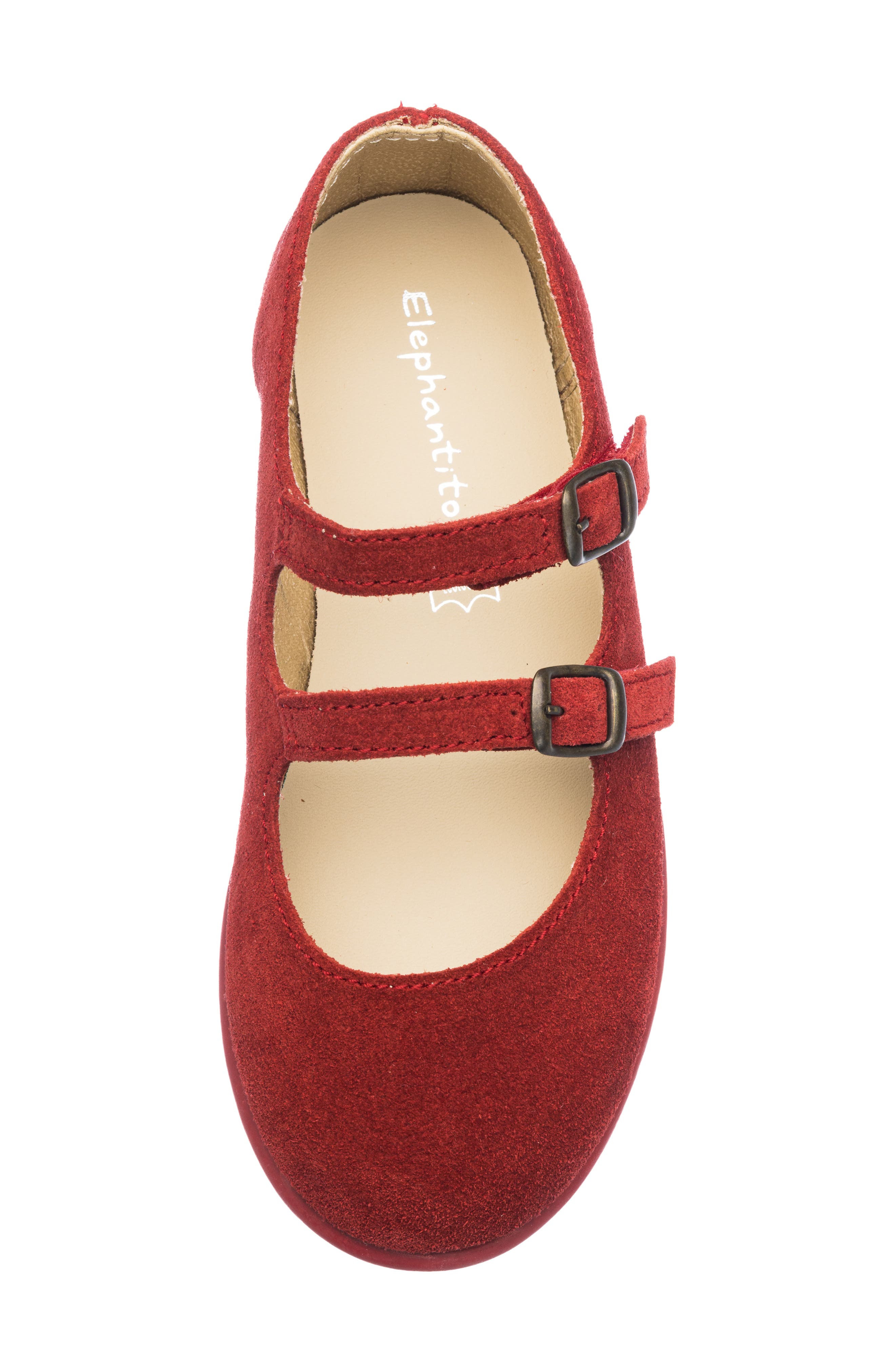 Kids' Isa Velvet Mary Jane, Alternate, color, RED
