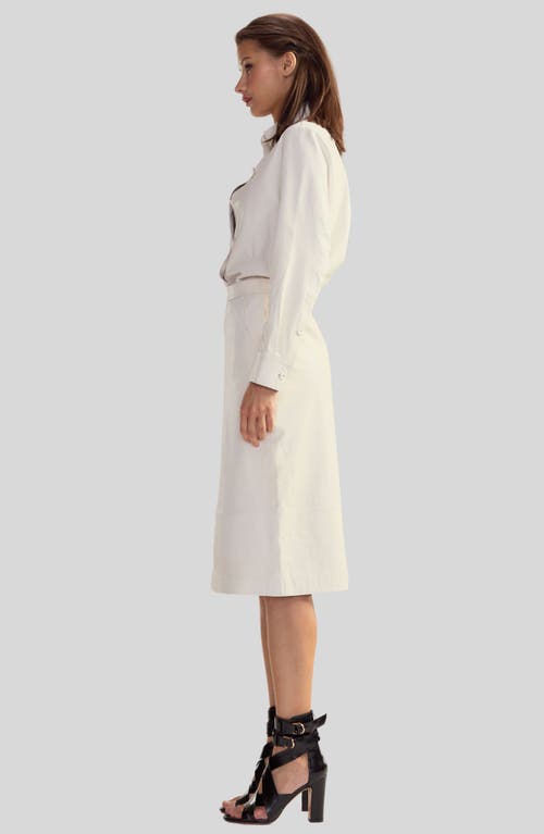 CYNTHIA ROWLEY CYNTHIA ROWLEY LEATHER MIDI SKIRT