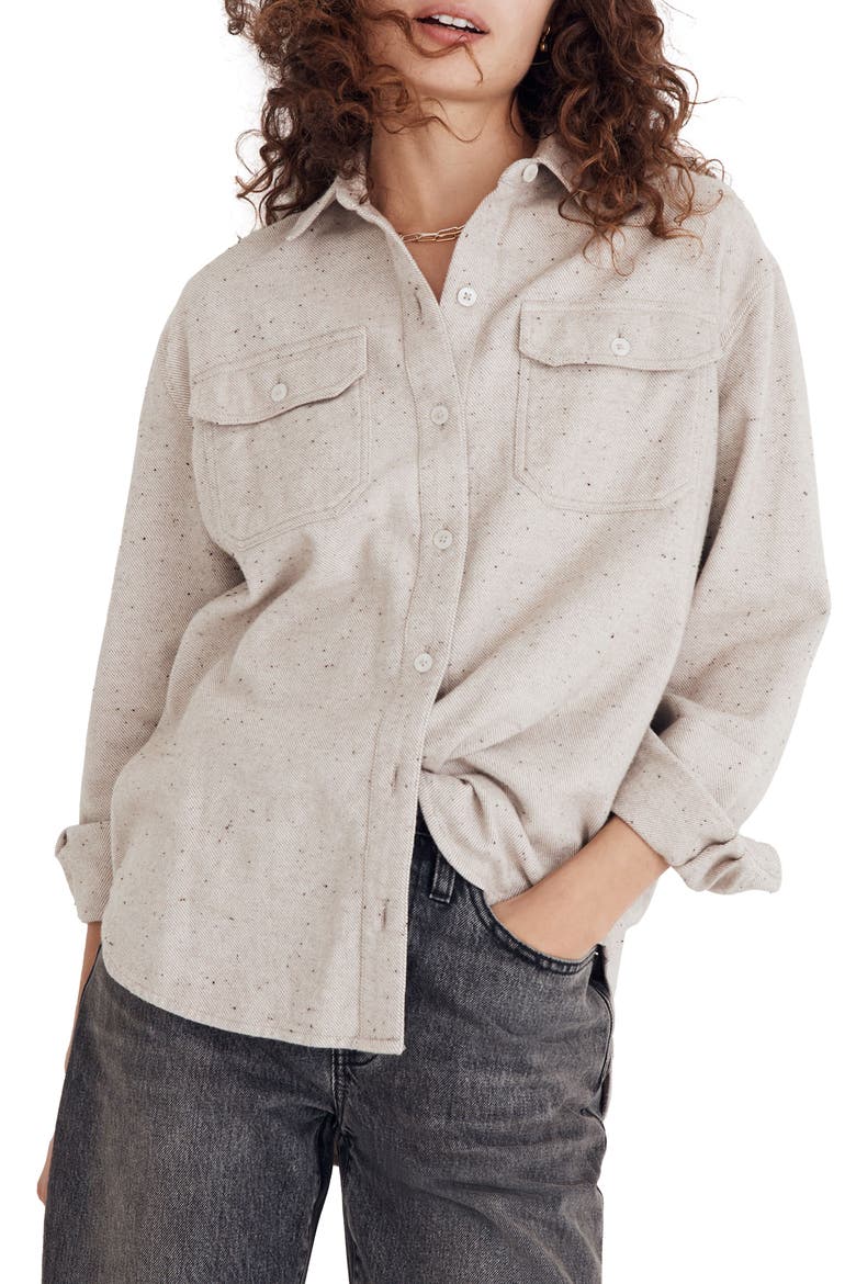 Donegal Flannel Kentwood Oversize Shirt Jacket, Main, color, DONNEGAL AS PER HEADER