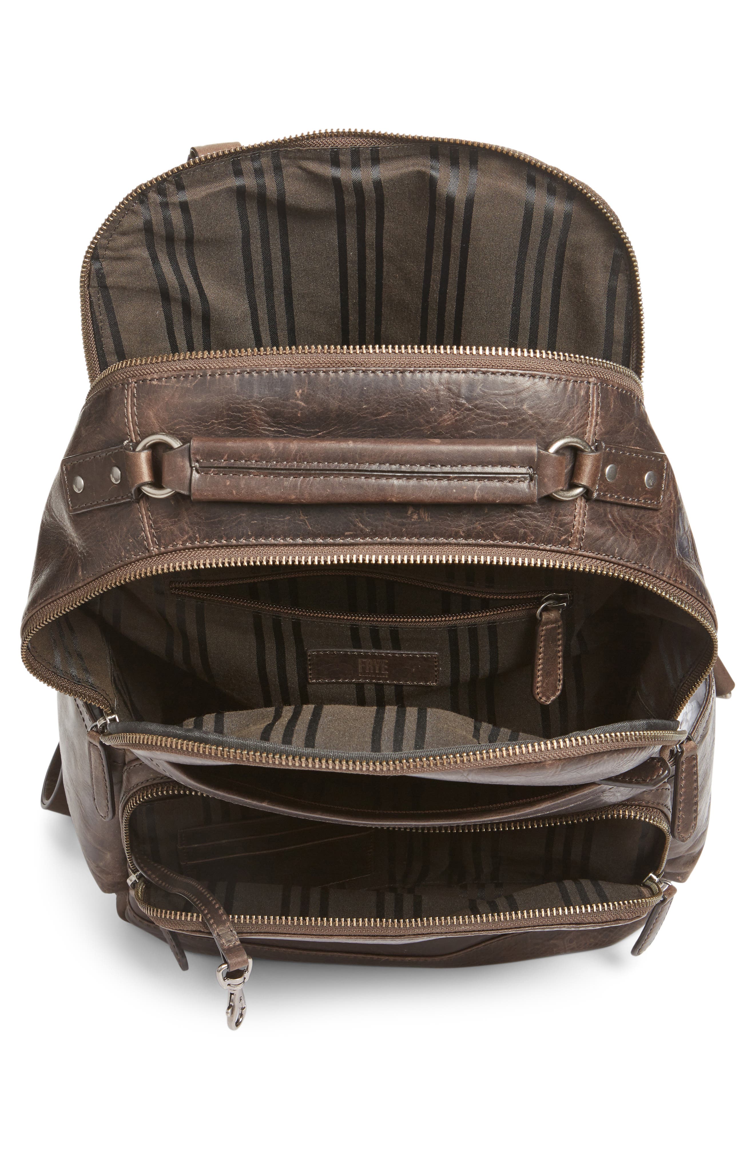 Frye 'Logan' Leather Backpack, Alternate, color, 
