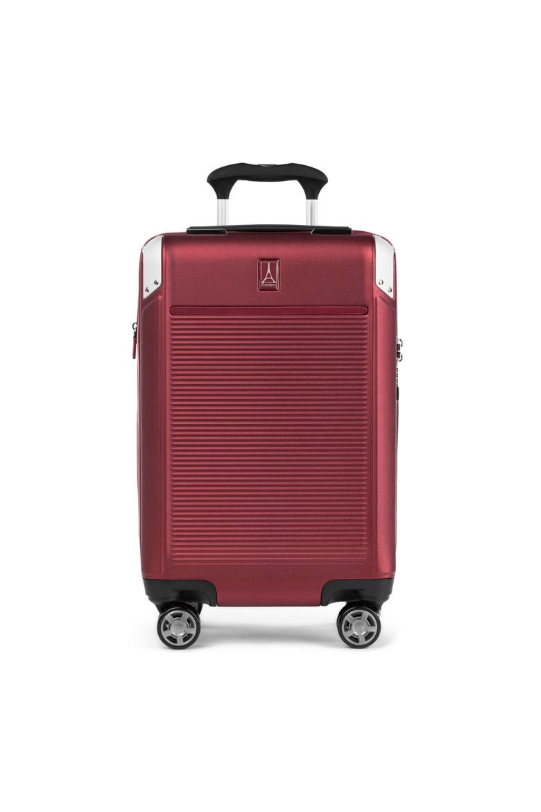 Platinum Elite Hardside 21" Carry On Spinner Luggage, Main, color, Daring Red