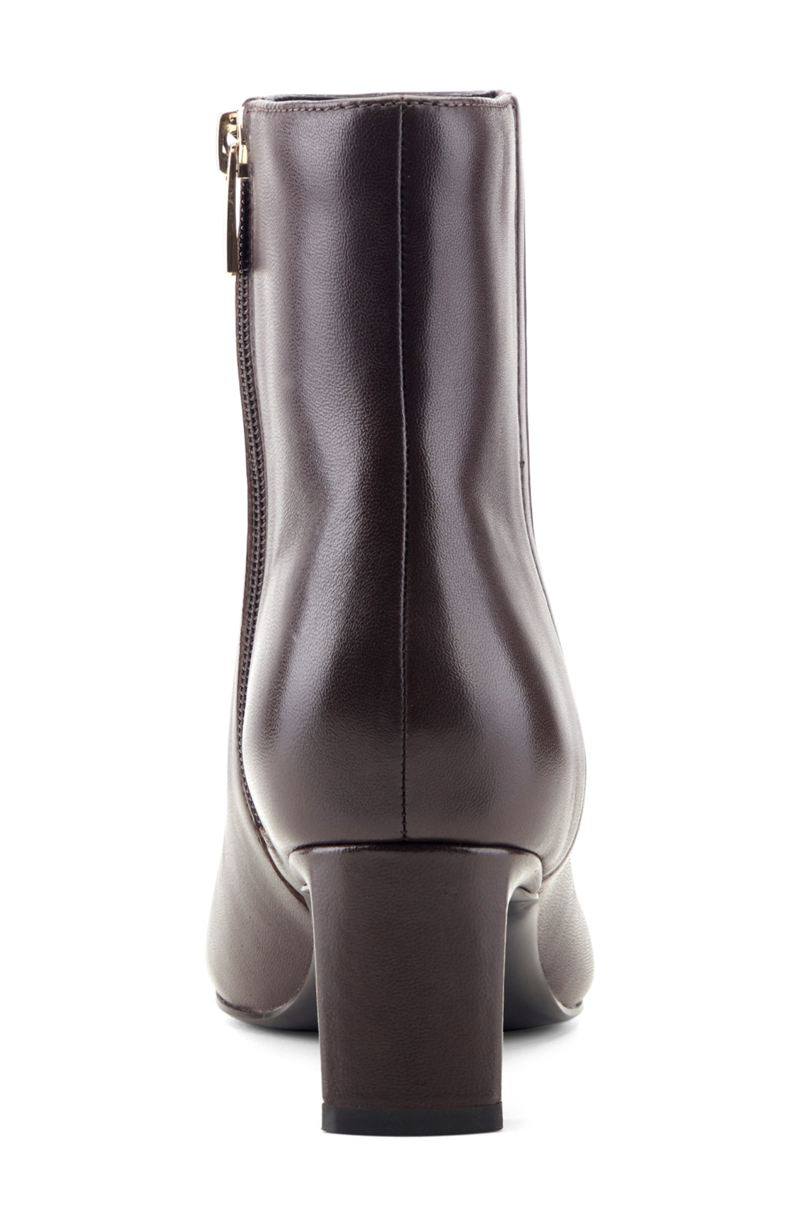Marisa Bootie, Alternate, color, DARK BROWN LEATHER