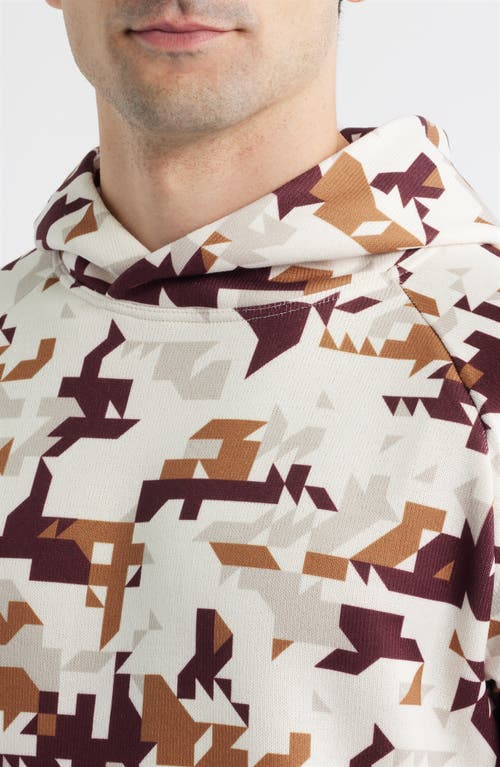 Swannies Matthew Geo Print Fleece Hoodie In Neutral
