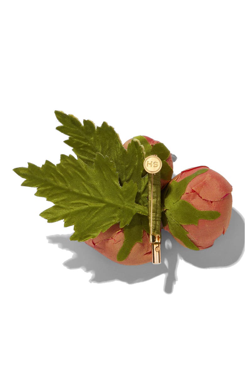 Helena Simon The Ranunculus Floral Brooch, Alternate, color, Orange