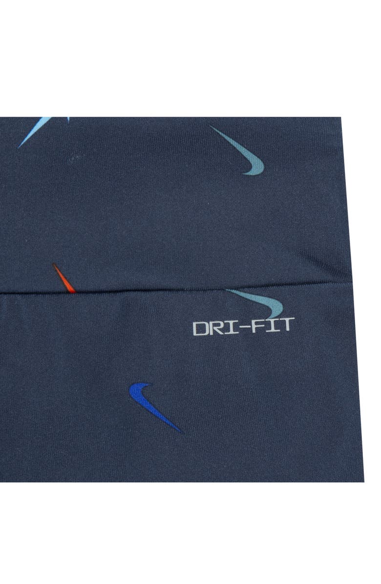 Nike Kids' Swoosh Leggings, Alternate, color, Obsidian