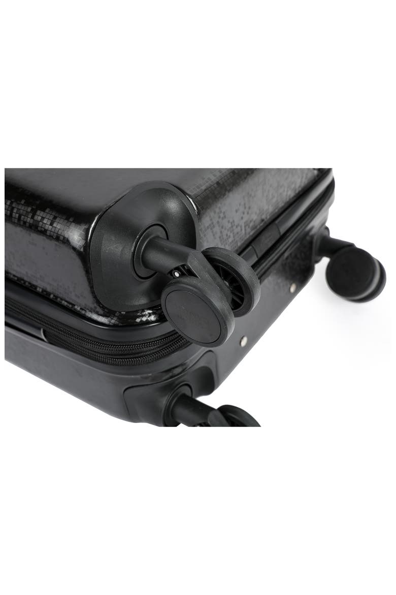 Ayden 24" Hardshell Spinner Suitcase, Alternate, color, BLACK