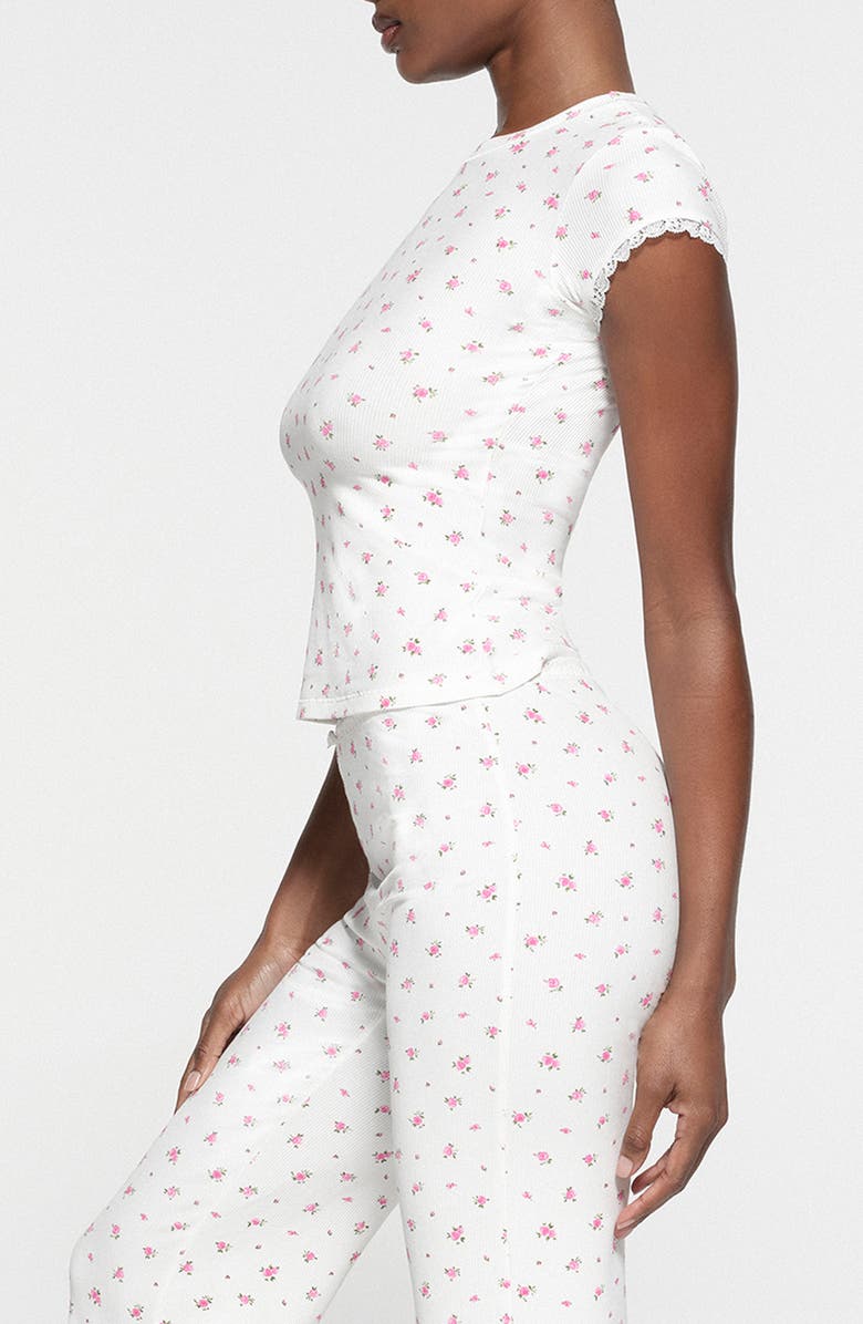 SKIMS Soft Lounge Lace T-Shirt, Alternate, color,