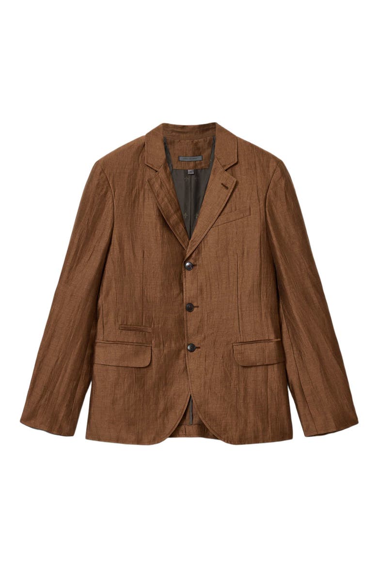 Rind Linen Blend Jacket, Alternate, color, CLAY BROWN