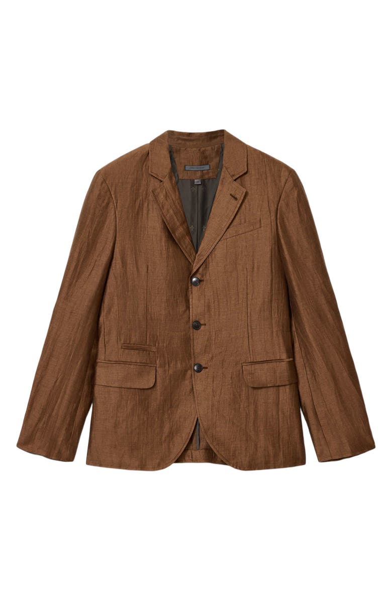 John Varvatos Rind Linen Blend Jacket, Alternate, color, Clay Brown
