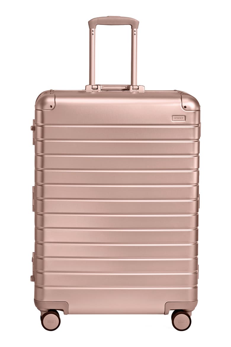 The Large Suitcase: Aluminum Edition, Main, color, ROSE GOLD