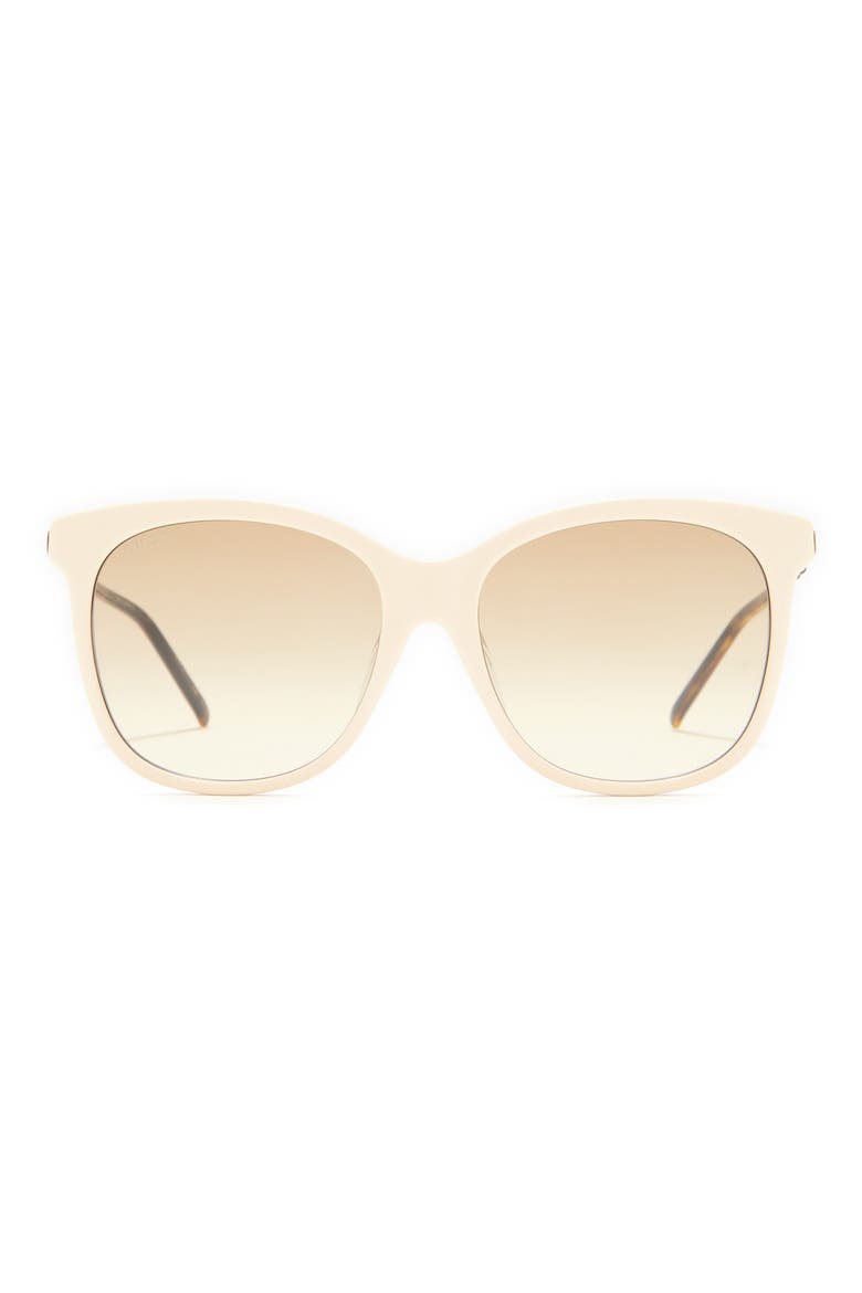56mm Sunglasses, Main, color, IVORY