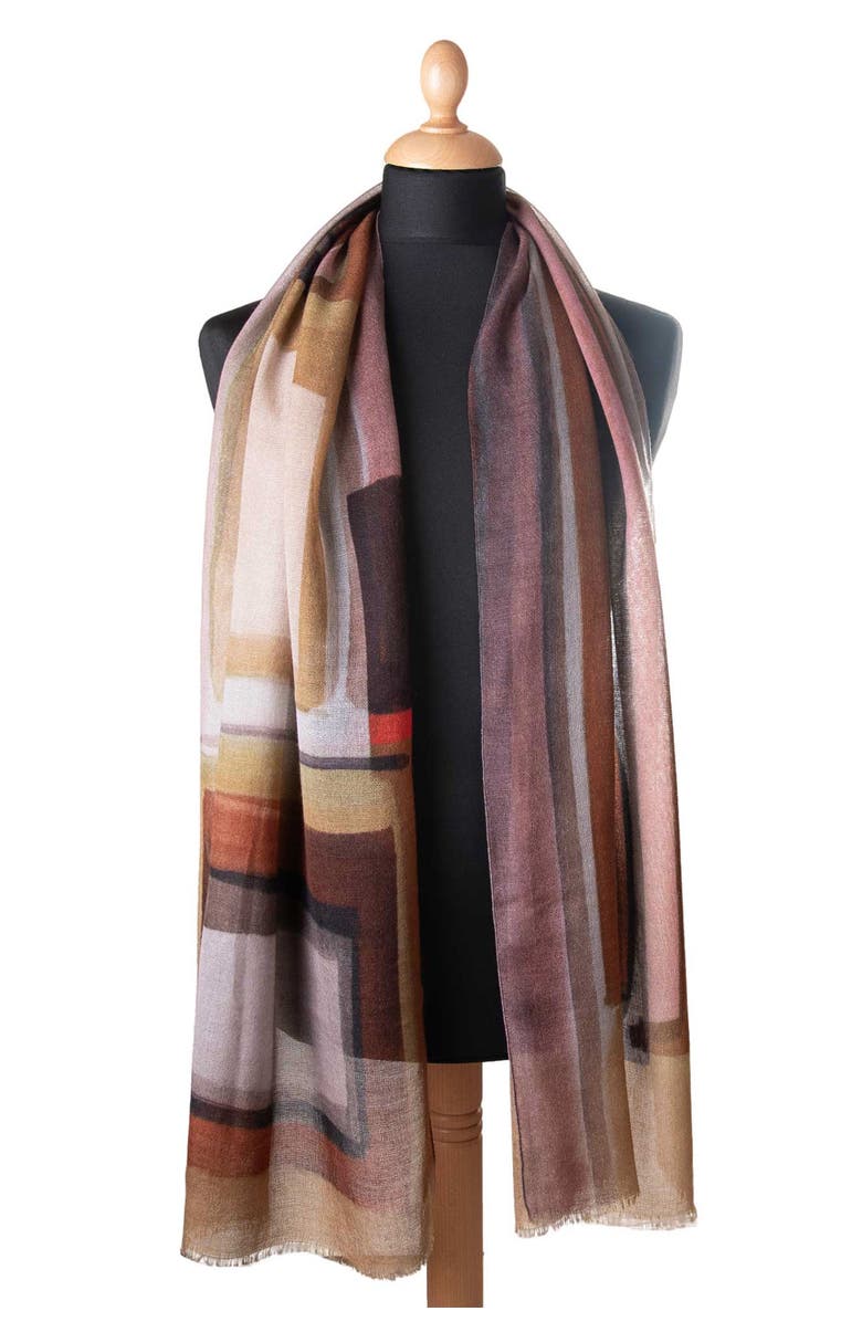 Elizabetta Madrid - Wool Scarf, Alternate, color, Tan