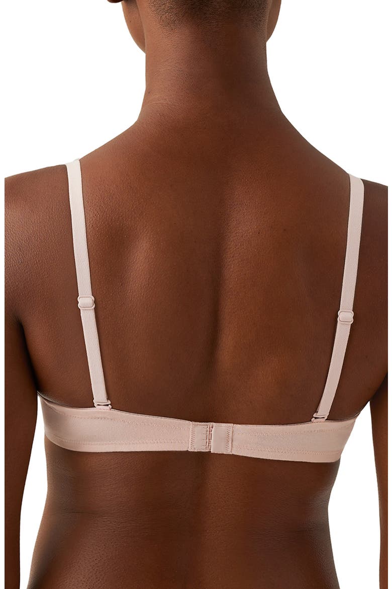 Cotton to a Tee Underwire Plunge T-Shirt Bra, Alternate, color, ROSE SMOKE