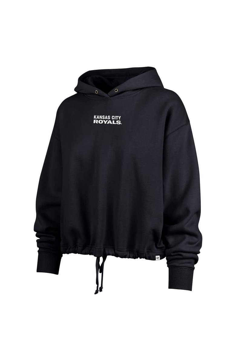 '47 Women's '47  Navy Kansas City Royals City Connect Venice Cropped Pullover Hoodie, Alternate, color, 