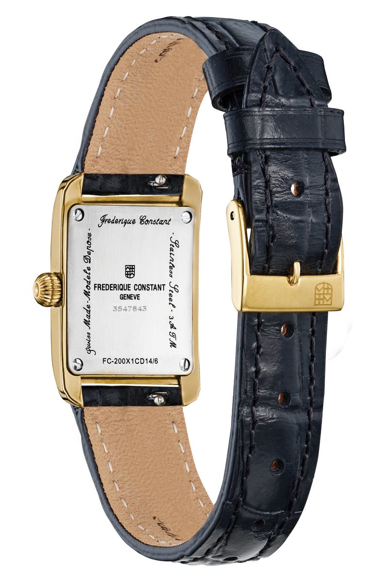 FREDERIQUE CONSTANT Carrée Bracelet Watch, 23mm, Alternate, color, Gold-Tone