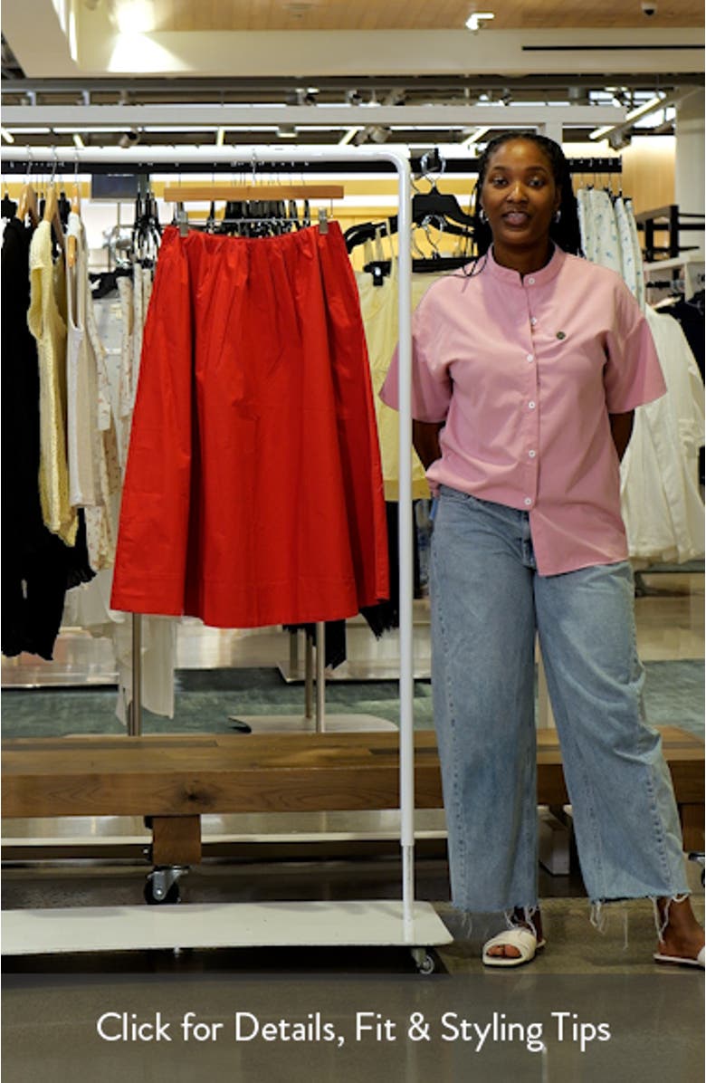 Cotton Midi Skirt, sales video thumbnail