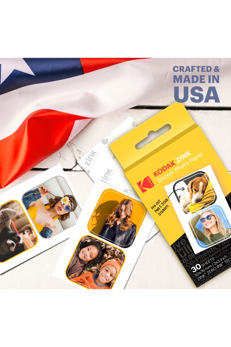 2x3 inch Pre-Cut Sticker Photo Paper, Alternate, color, White