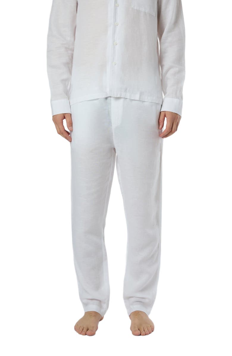 Onia Linen Home Pant, Alternate, color, White