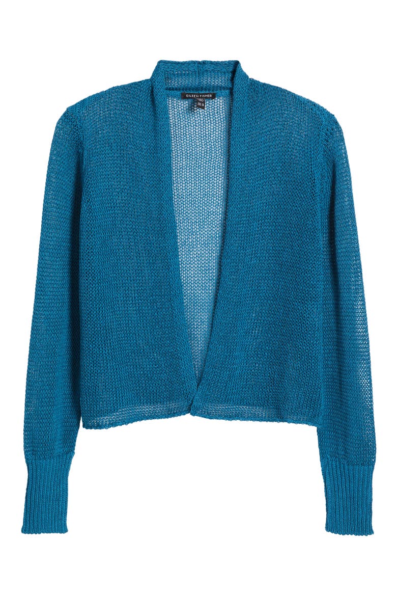 Organic Linen & Organic Cotton Cardigan, Alternate, color, DRAGONFLY