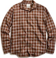 Billy Reid Standard Fit Windowpane Check Cotton Flannel Button-Up Shirt