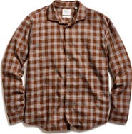 Billy Reid Standard Fit Windowpane Check Cotton Flannel Button-Up Shirt